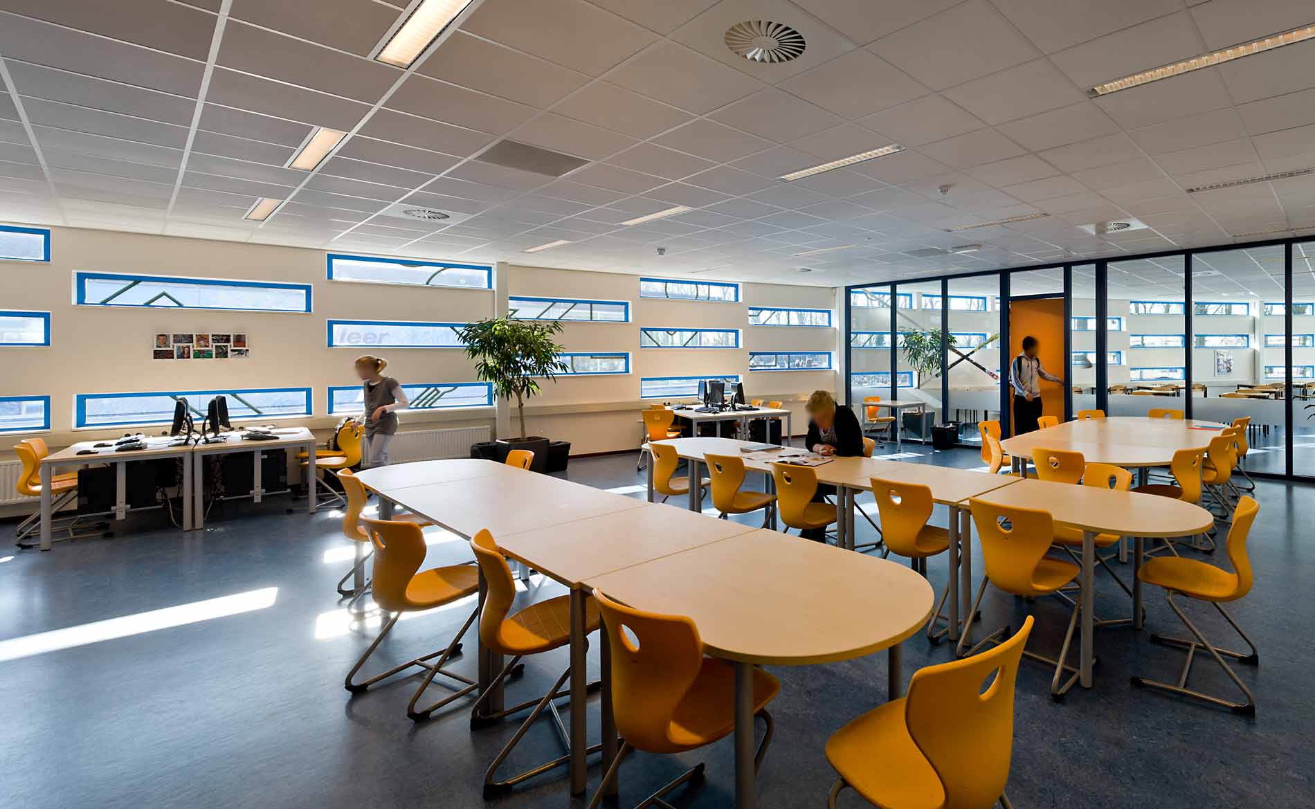 architect scholen voorgezet onderwijs renovatie schoolgebouw Willem Blaeu Alkmaar BBHD architecten