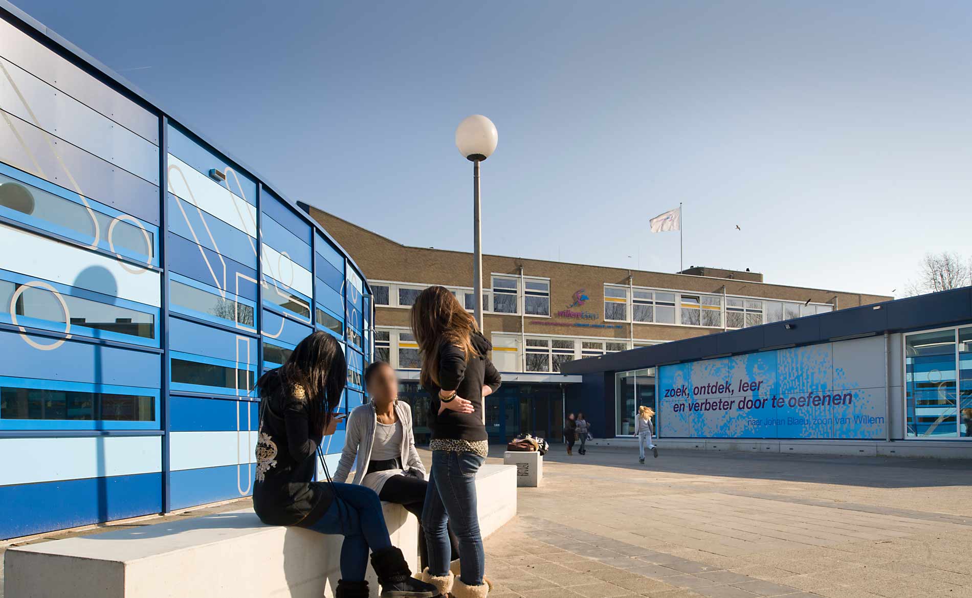 architect scholen voorgezet onderwijs renovatie schoolgebouw Willem Blaeu Alkmaar BBHD architecten