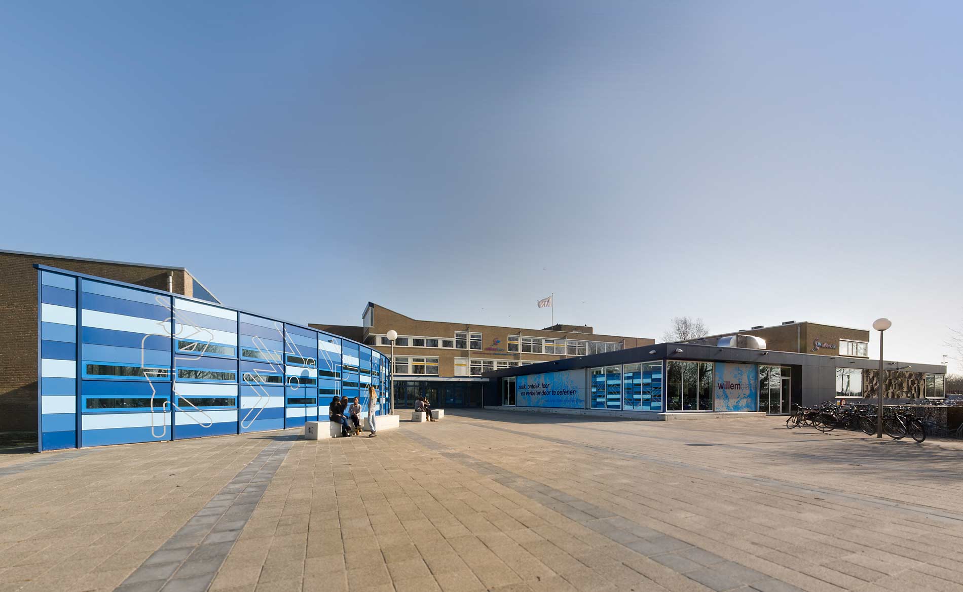 architect scholen voorgezet onderwijs renovatie schoolgebouw Willem Blaeu Alkmaar BBHD architecten