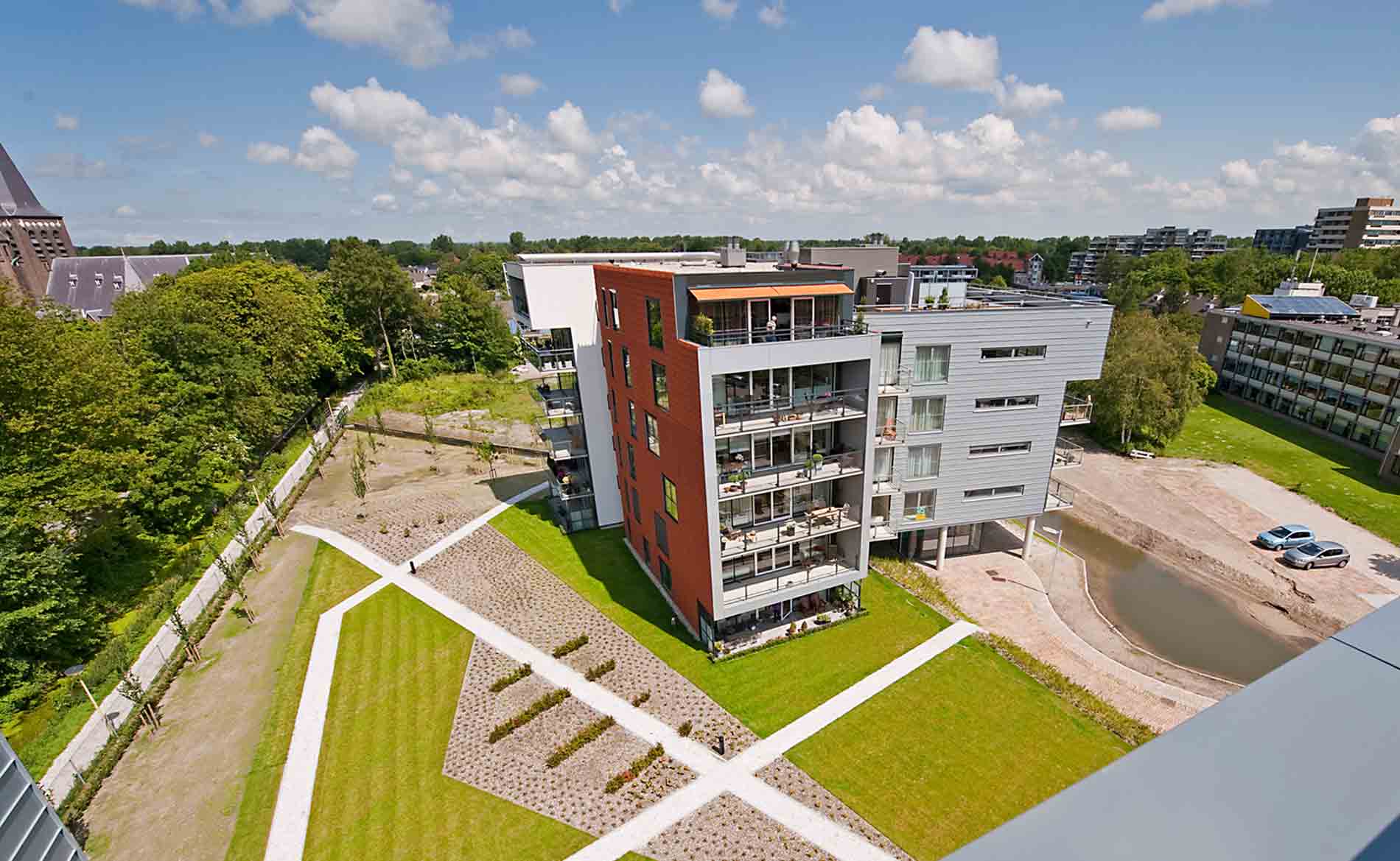 architect appartementen appartementengebouw hoogbouw woningbouw herstructurering Triade Castricum BBHD architecten