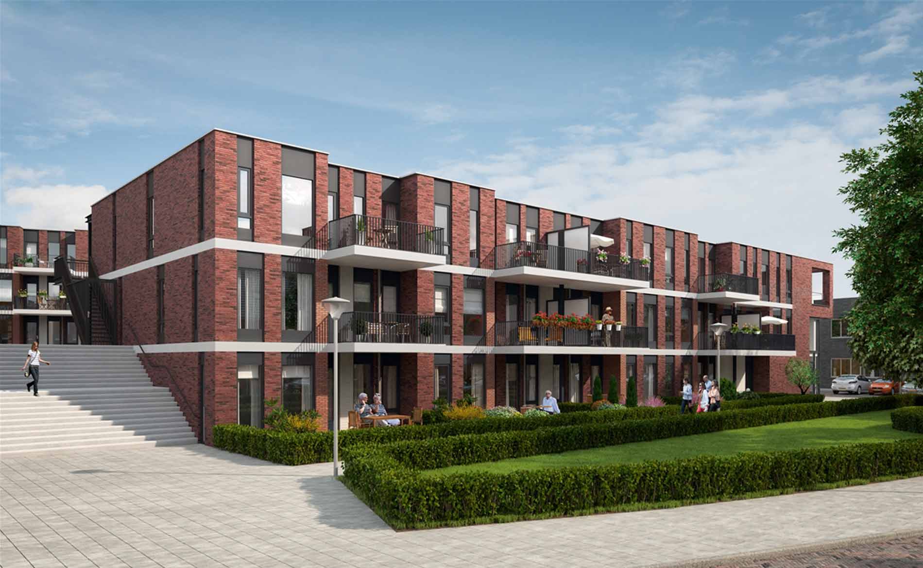 architect seniorenappartementen woningbouw Indische ouderen herstructurering centrum parkeergarage Tjempaka Den Helder BBHD architecten