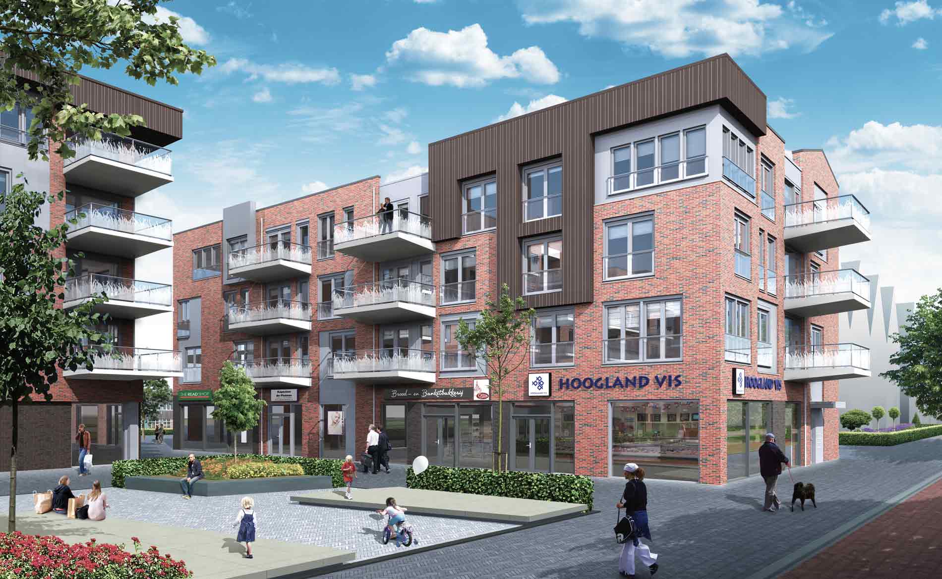 architect appartementen supermarkt Deen woningbouw Bangert Oosterpolder Zwaag Hoorn Grootslag BBHD architecten