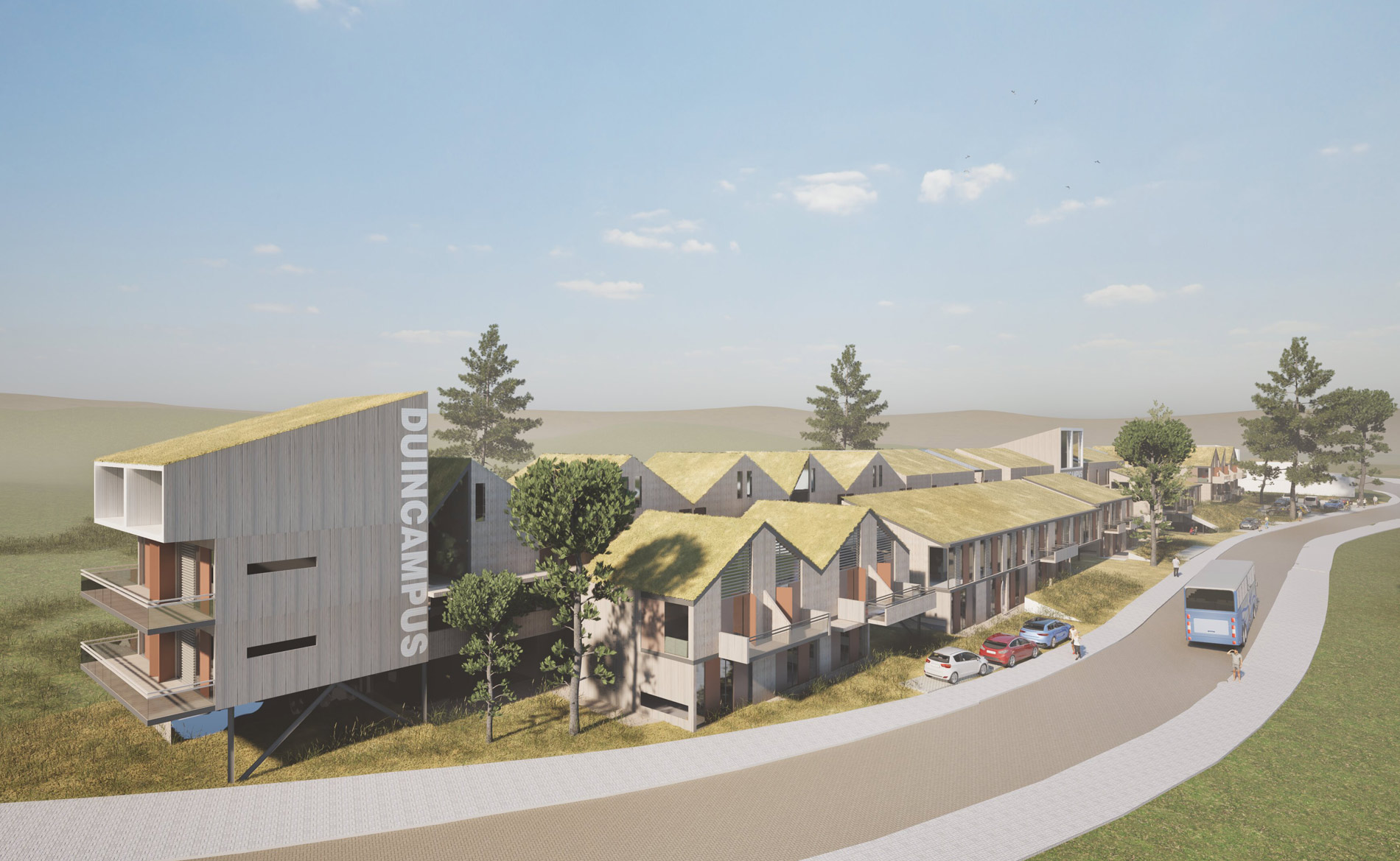 architect hotel recreatie utiliteit appartementen camperduin duinlandschap architectuur BBHD architecten