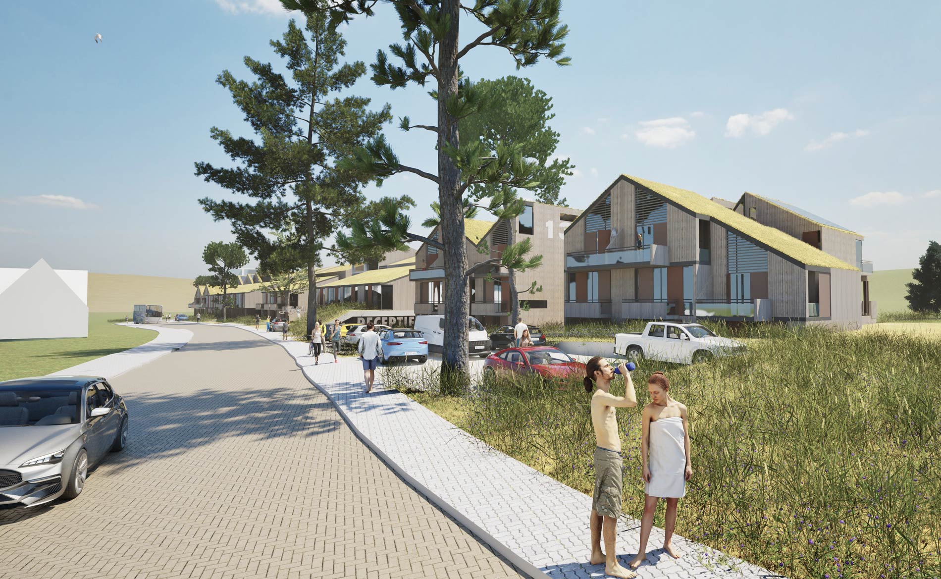 architect hotel recreatie utiliteit appartementen camperduin duinlandschap architectuur BBHD architecten