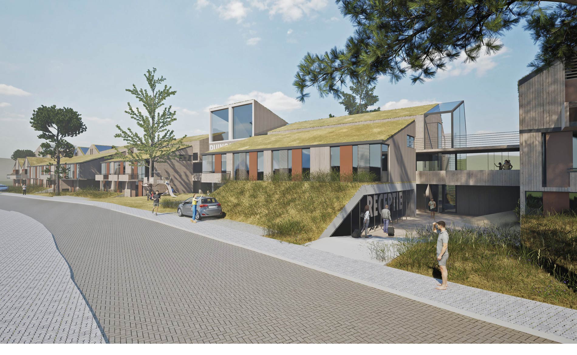 architect hotel recreatie utiliteit appartementen camperduin duinlandschap architectuur BBHD architecten