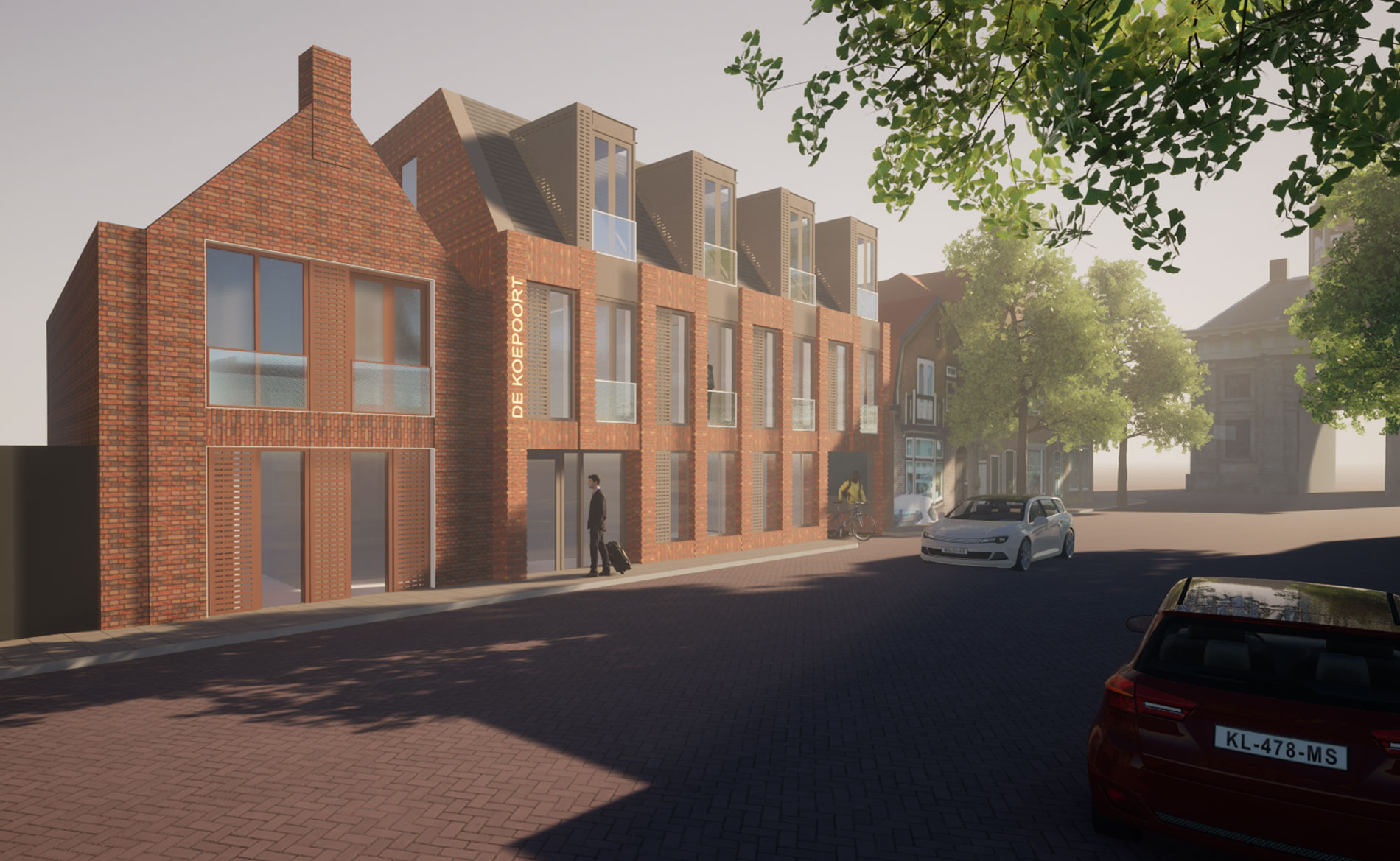 architectuur Hotel De Koepoort Enkhuizen Hotel uitiliteit woningbouw woningen BBHD architecten