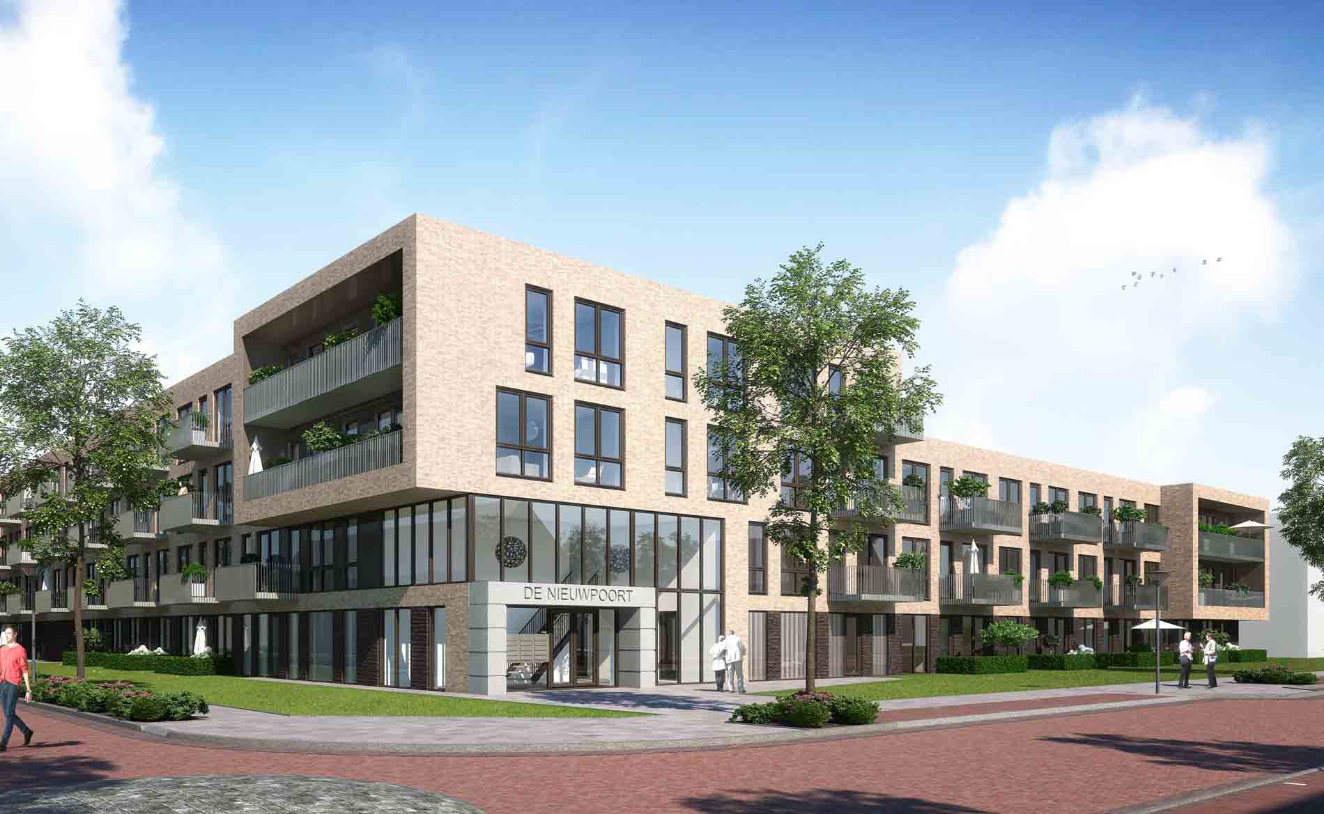 Alkmaar De Nieuwpoort appartementen BBHD architecten senioren woningen woningbouw huurwoningen woonzorg architectuur NOM-ready moderne architectuur