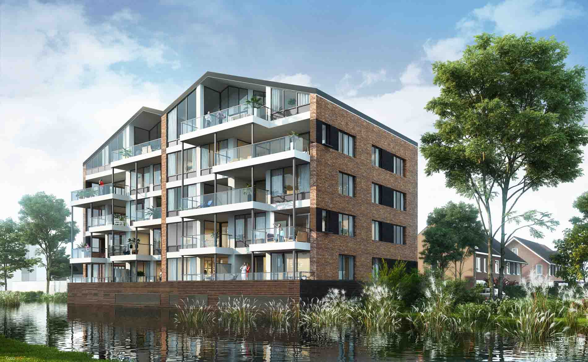 appartementen Simon van Haerlemstraat Heemskerk BBHD architecten dorps moderne architectuur woningen