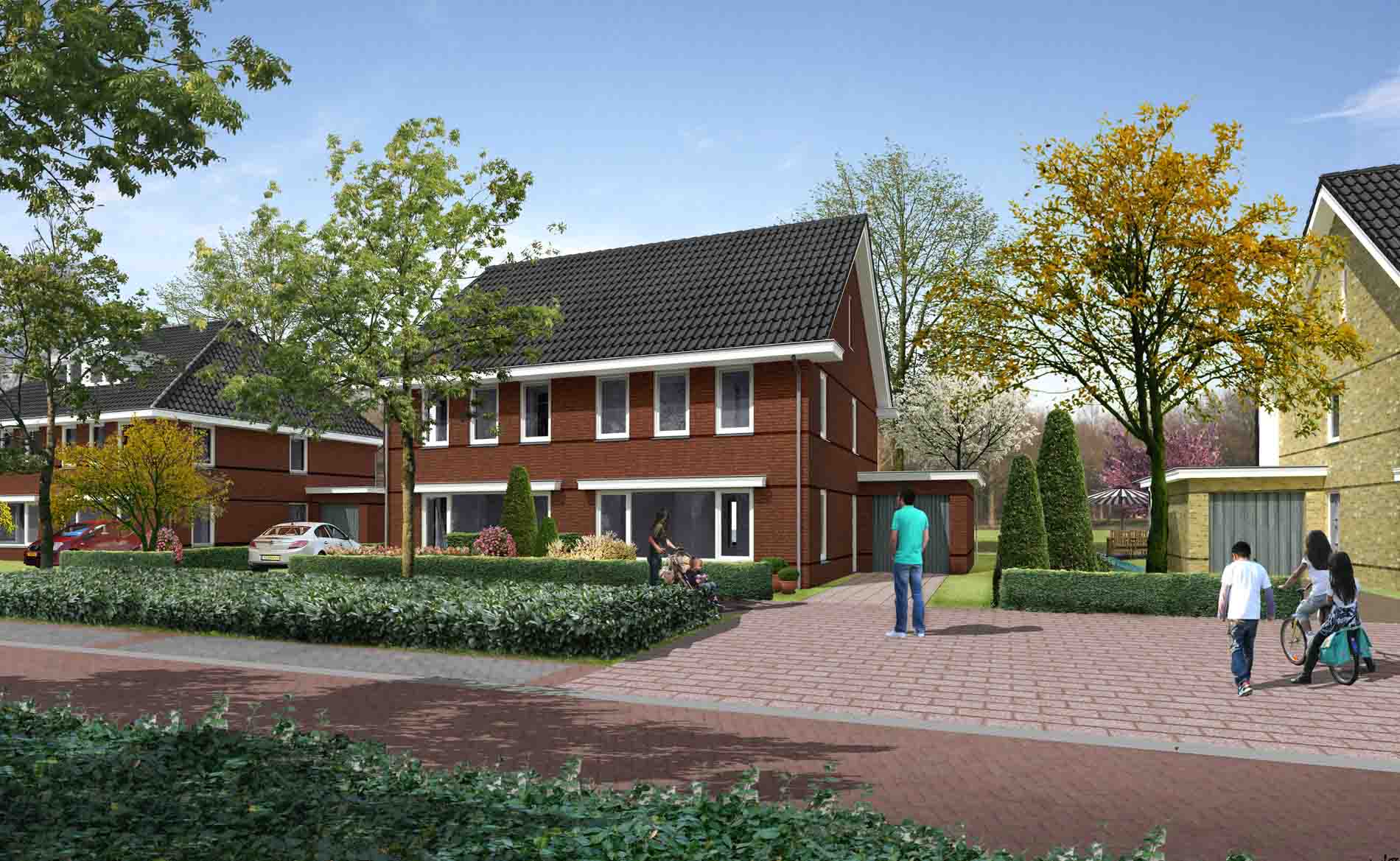 architect dorps wonen dorps bouwen woningbouw nieuwbouwwijk westerdel Langedijk BBHD architecten