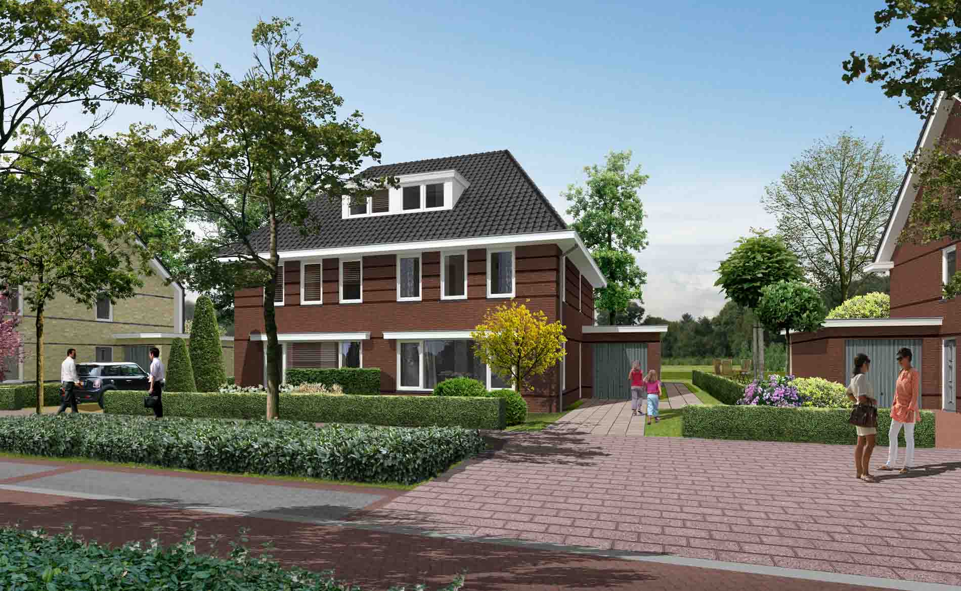 architect dorps wonen dorps bouwen woningbouw nieuwbouwwijk westerdel Langedijk BBHD architecten