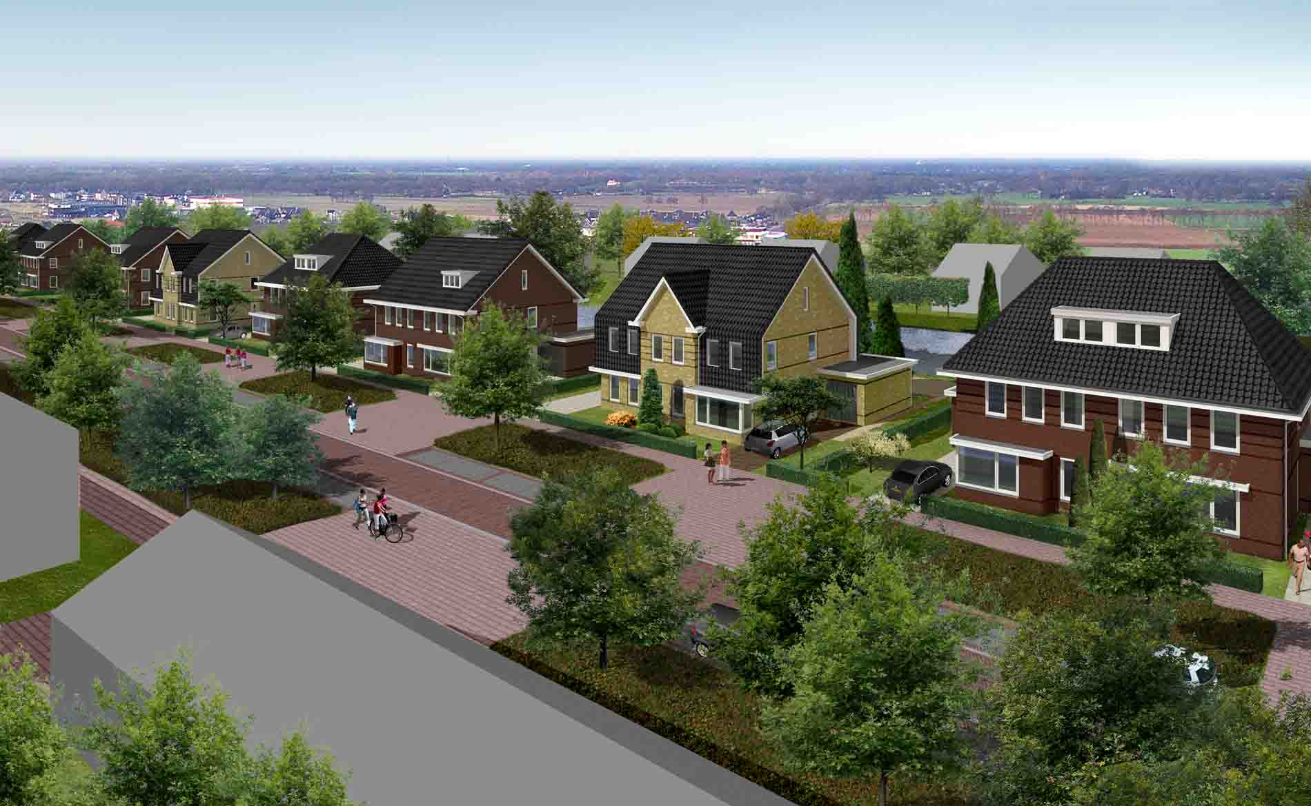 architect dorps wonen dorps bouwen woningbouw nieuwbouwwijk westerdel Langedijk BBHD architecten