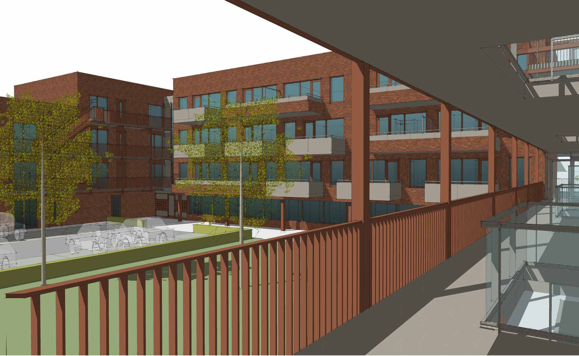 architect Appartementen sociale huurwoningen woningbouw Nieuwe Steen Hoorn Intermaris BBHD architecten