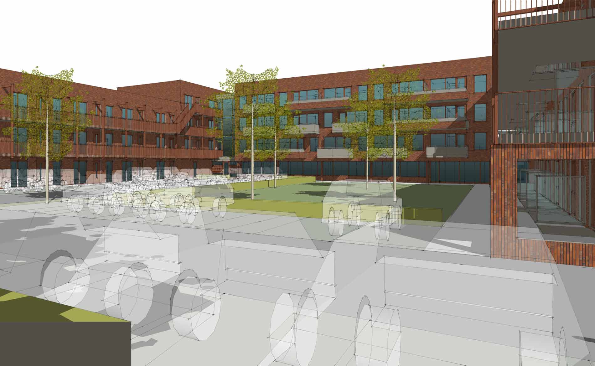 architect Appartementen sociale huurwoningen woningbouw Nieuwe Steen Hoorn Intermaris BBHD architecten