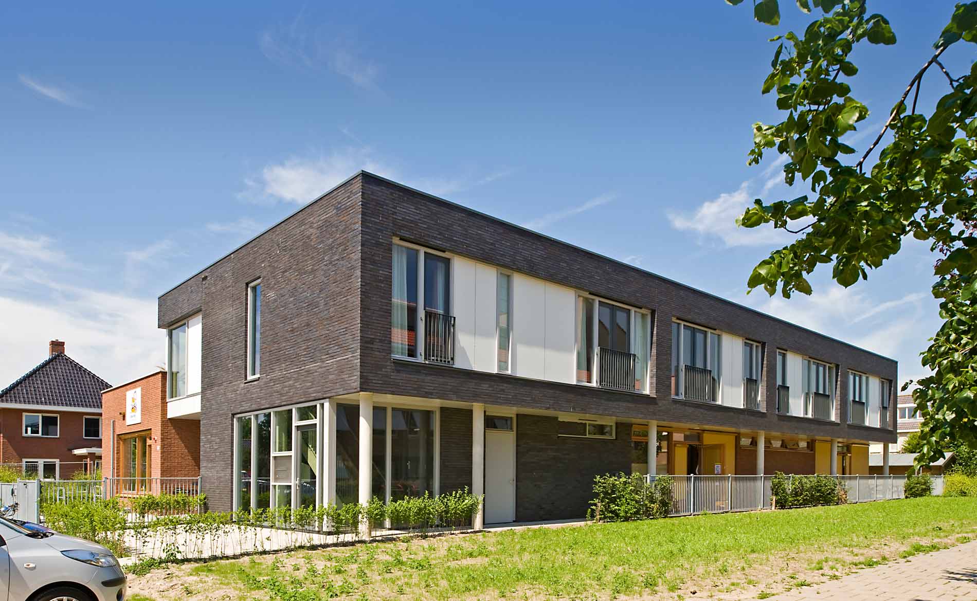 architect kinderopvang en appartementen kinderdagverblijf Eigen Wijs Limmen BBHD architecten