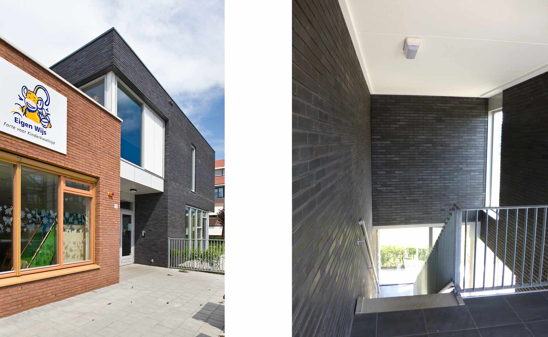 architect kinderopvang en appartementen kinderdagverblijf Eigen Wijs Limmen BBHD architecten