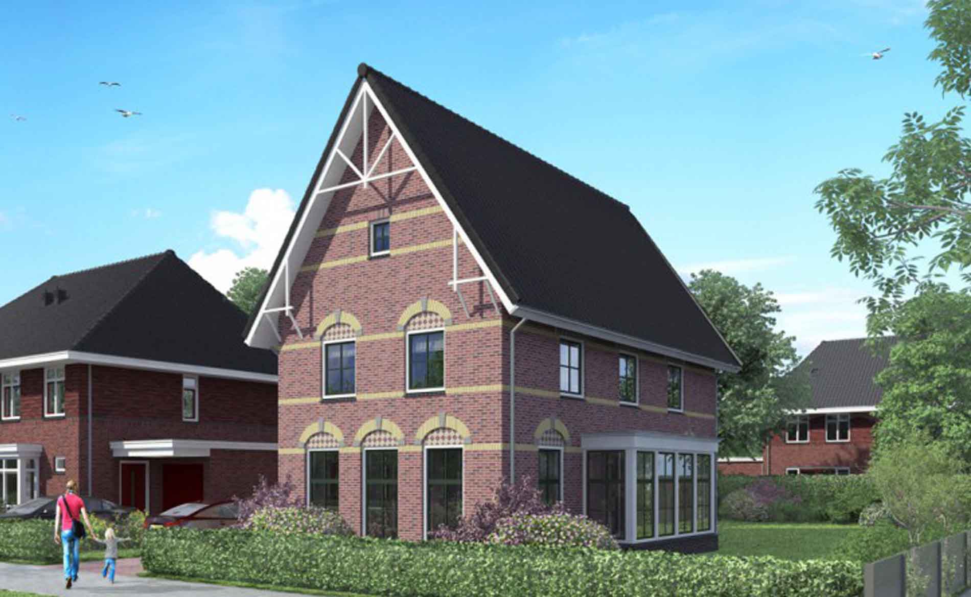 architect woningen woningbouw nieuwbouwwijk Reigersborg Hoogkarspel BBHD architecten