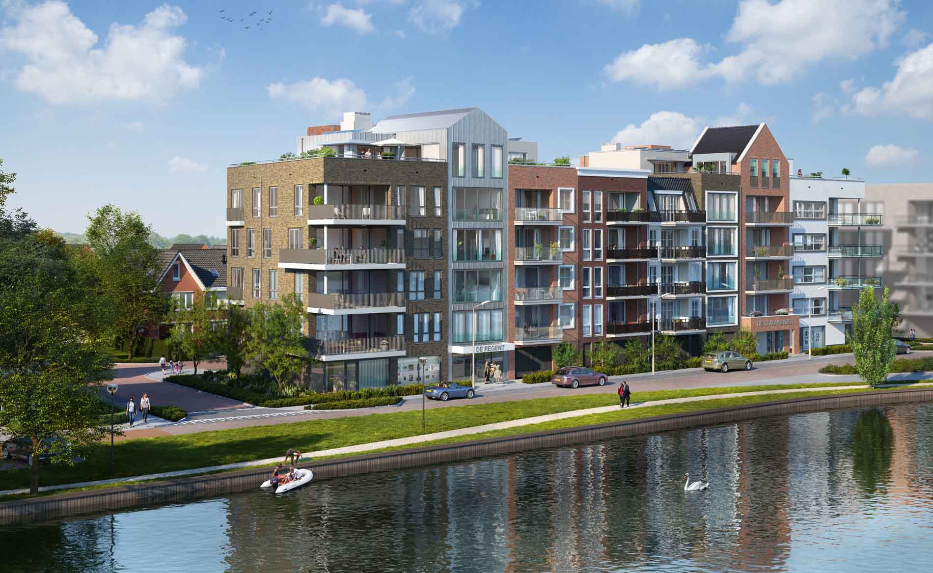 appartementen architect woningbouw Amstel Regentes Uithoorn BBHD architecten