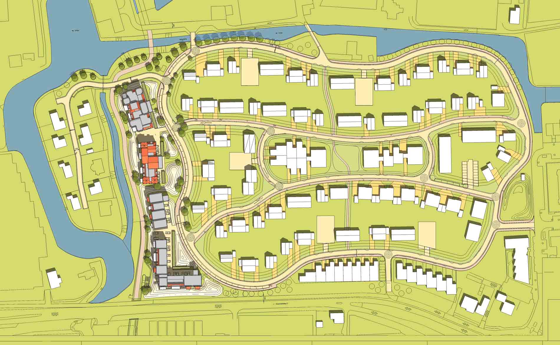 stedenbouwkundig plan ontwerp appartementengebouwen Duingeest Monster duinlandschap BBHD architecten