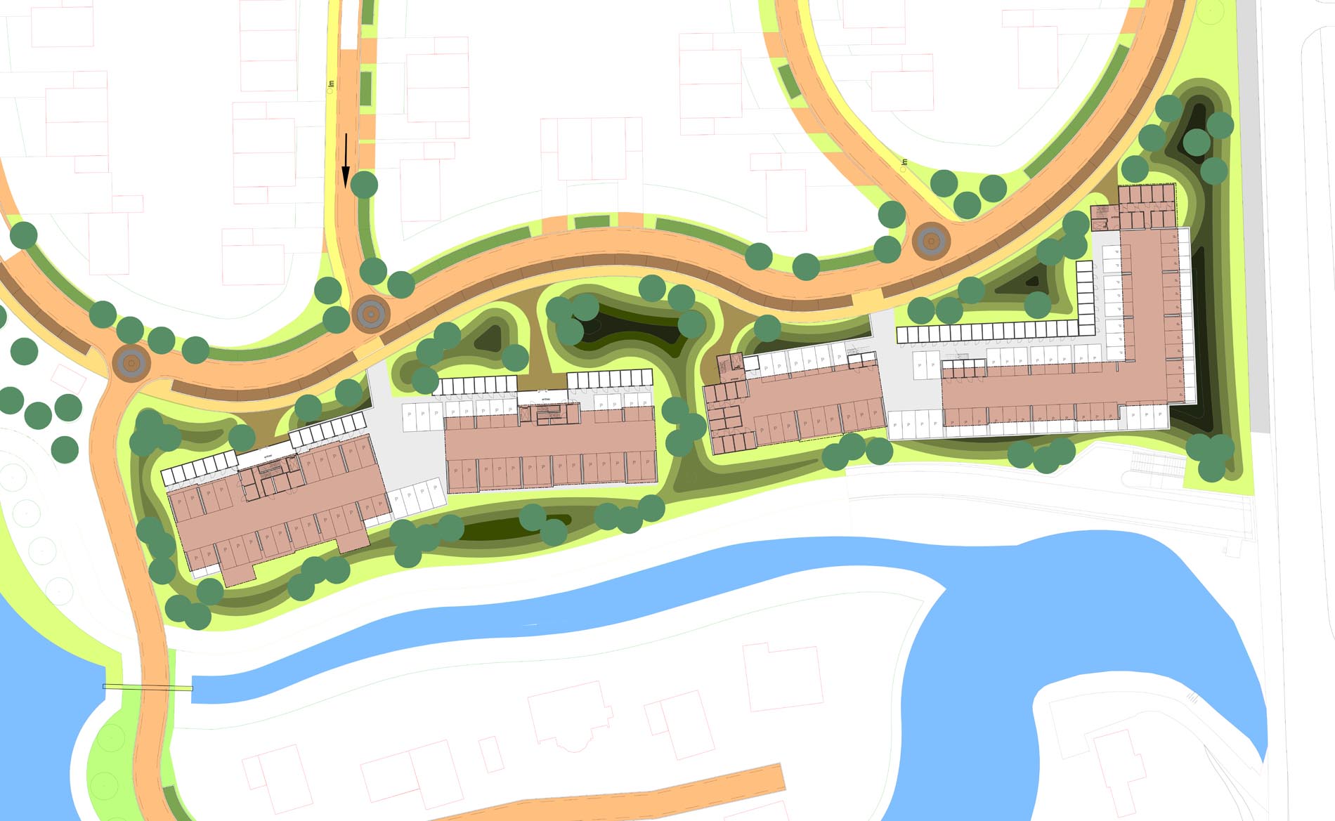 stedenbouwkundig plan ontwerp appartementengebouwen Duingeest Monster duinlandschap BBHD architecten