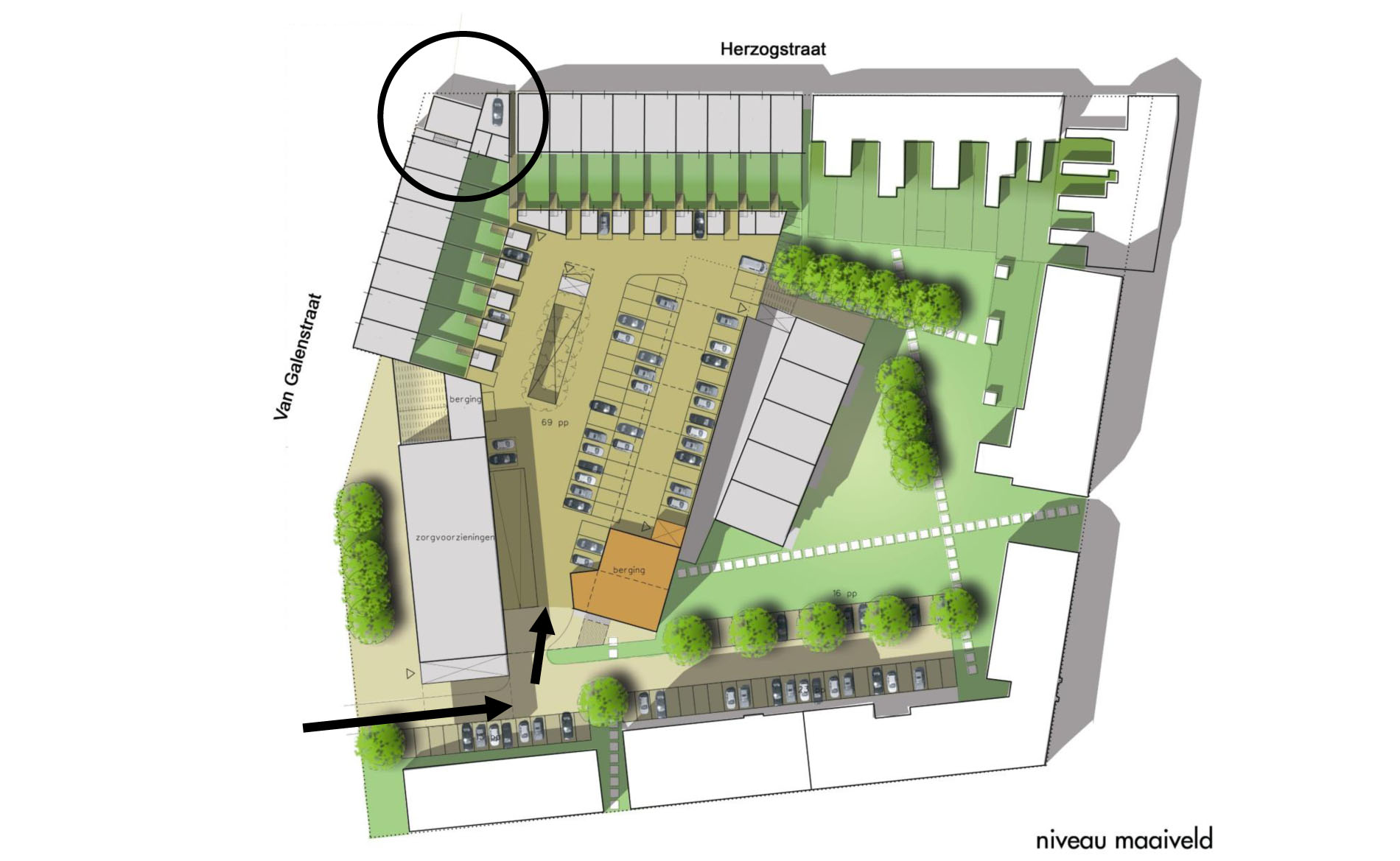 stedenbouw stedenbouwkundig ontwerp plan woningbouw lidwina-terrein Den Helder BBHD architecten