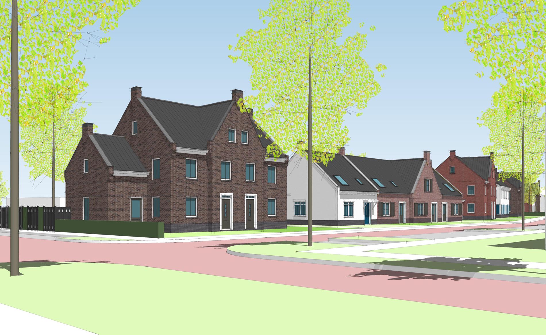 architect woningbouw dorps wonen bouwen nieuwbouwwijk Buitenplaats De Goorn BBHD architecten