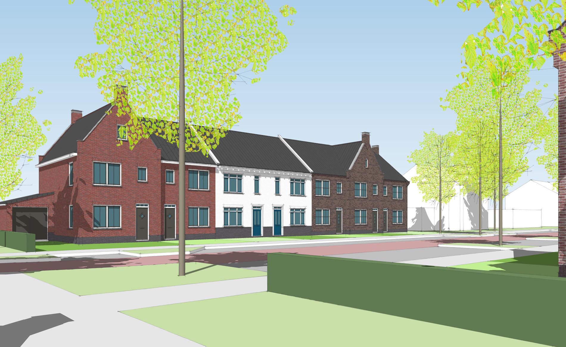 architect woningbouw dorps wonen bouwen nieuwbouwwijk Buitenplaats De Goorn BBHD architecten