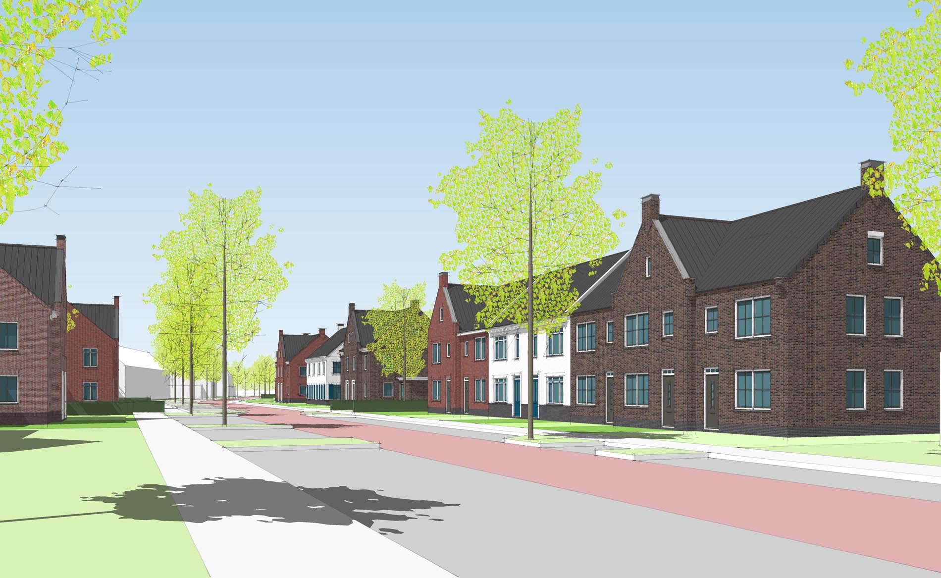 architect woningbouw dorps wonen bouwen nieuwbouwwijk Buitenplaats De Goorn BBHD architecten