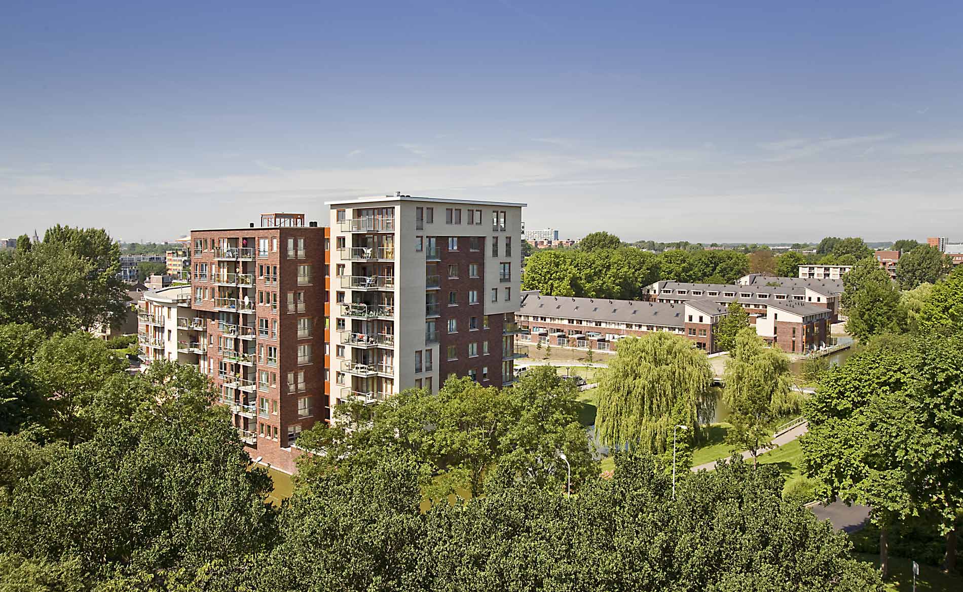 stadsvernieuwing herstructurering Heemskerk Waterrijck appartementen woningen park BBHD architecten