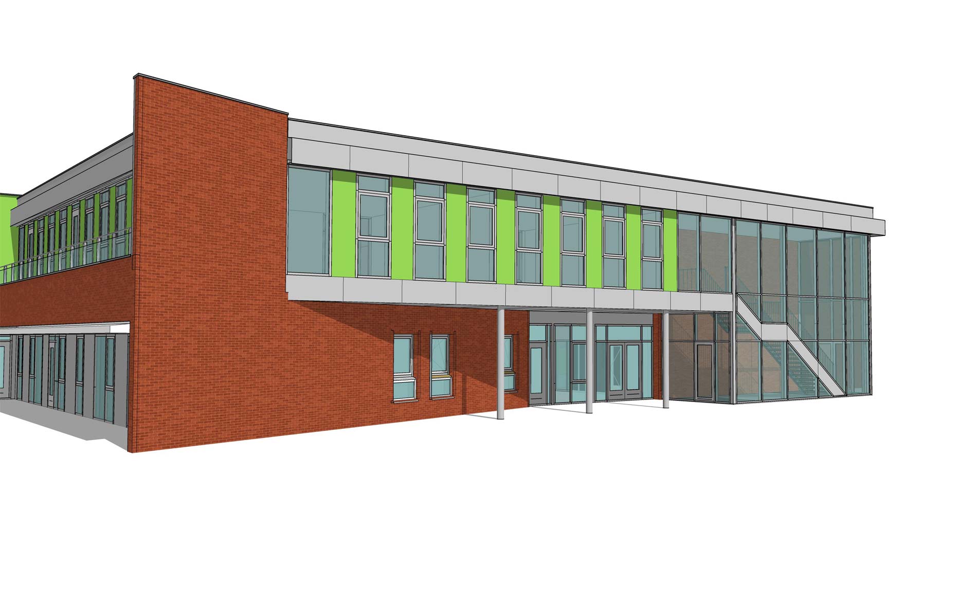 architect school basisschool Panta Rhei Zeewolde BBHD architecten Brede school uitbreiding interieur