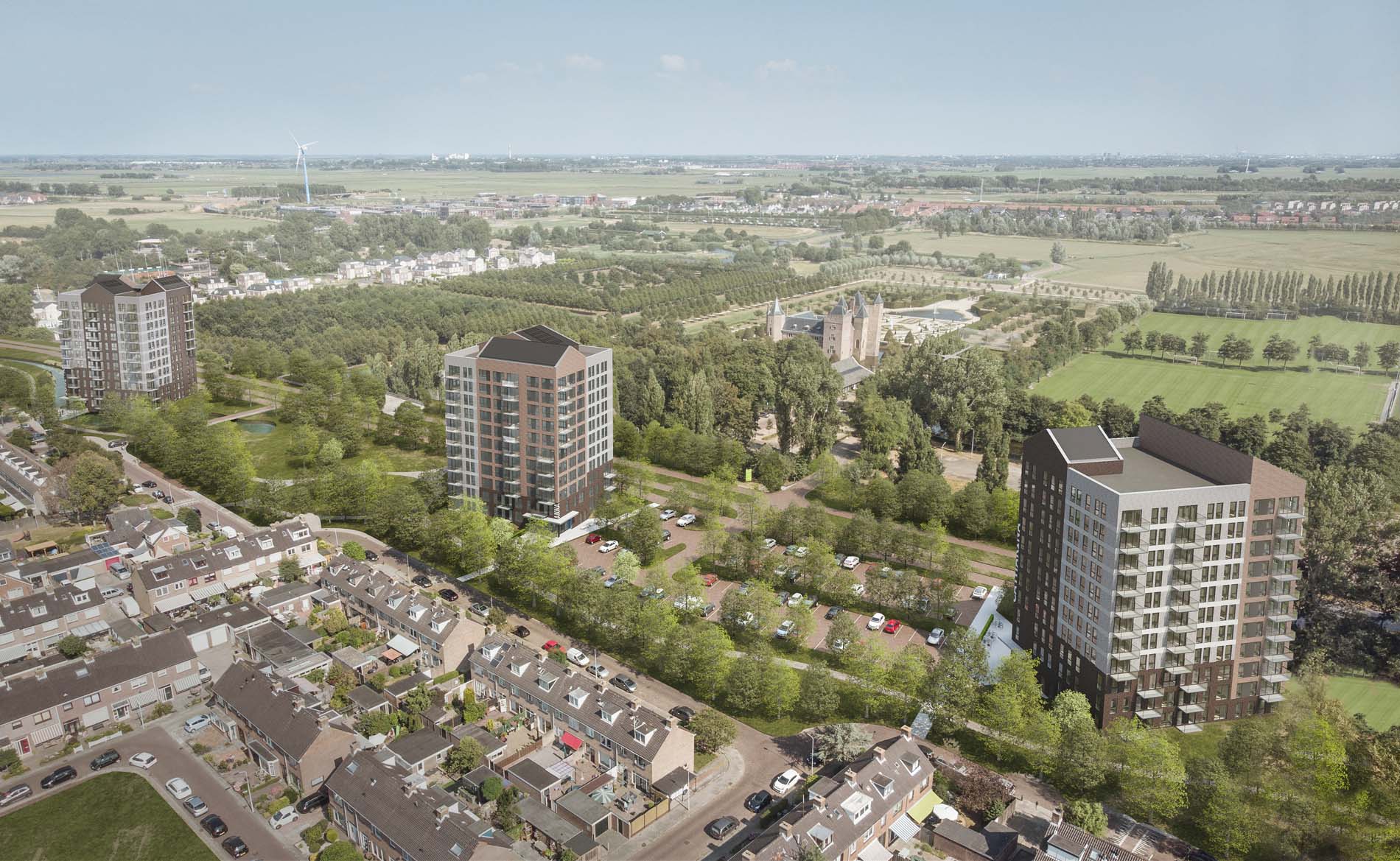 architect appartementen appartementengebouw architectuur sociale woningbouw huurwoningen Slotvrouwe Heemskerk BBHD