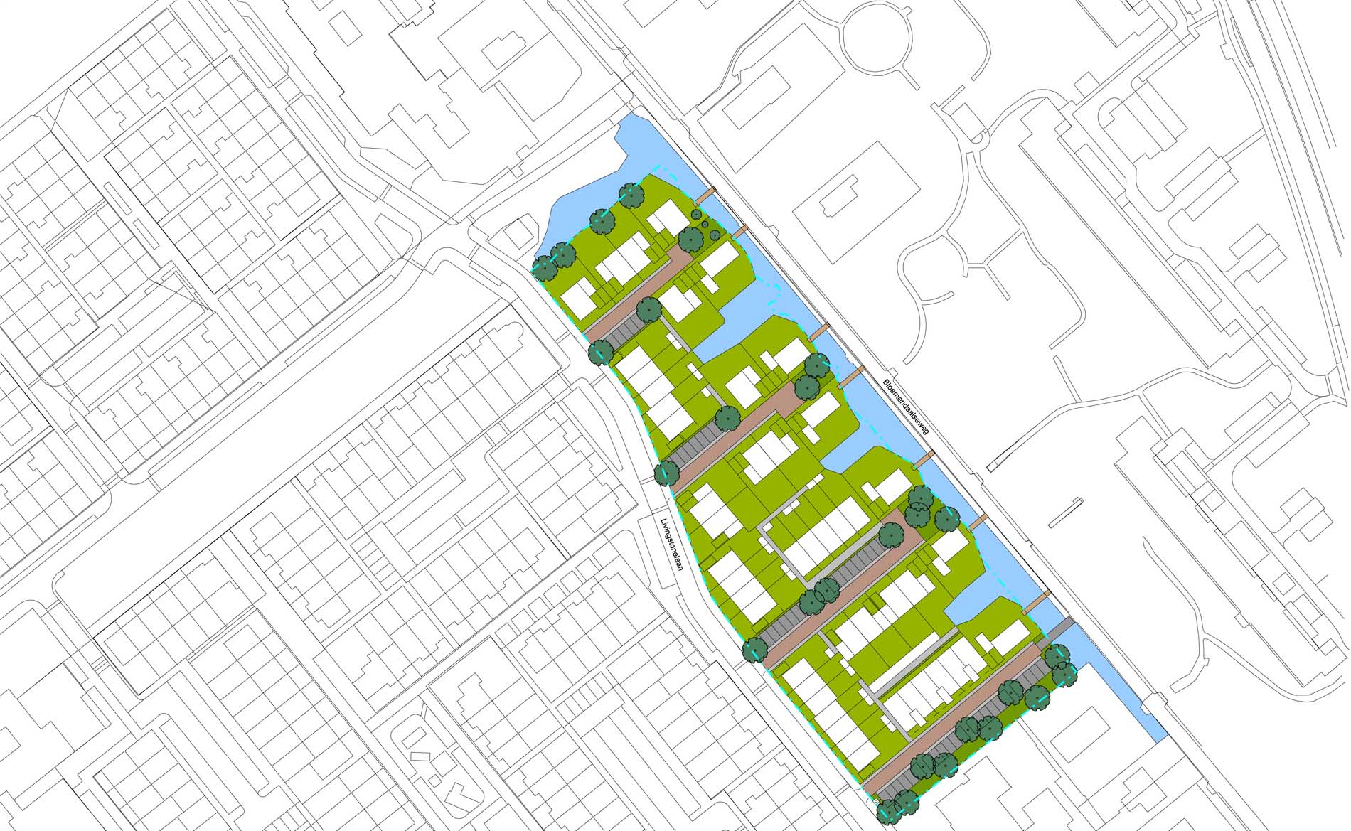 stedenbouwkundig plan Livingstonelaan Gouda woningbouw BBHD architecten