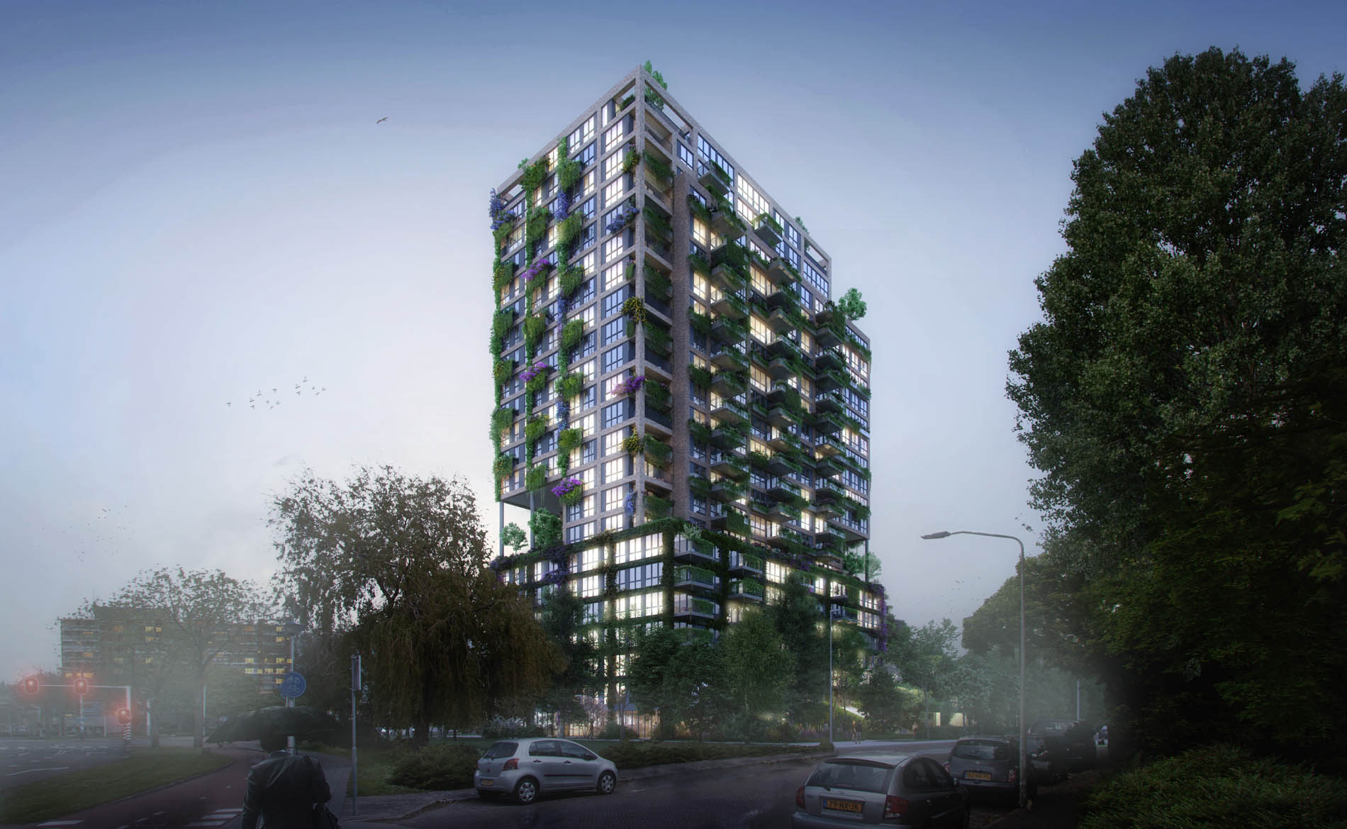 architect woongebouw De Premier Leiden klimaatadaptief