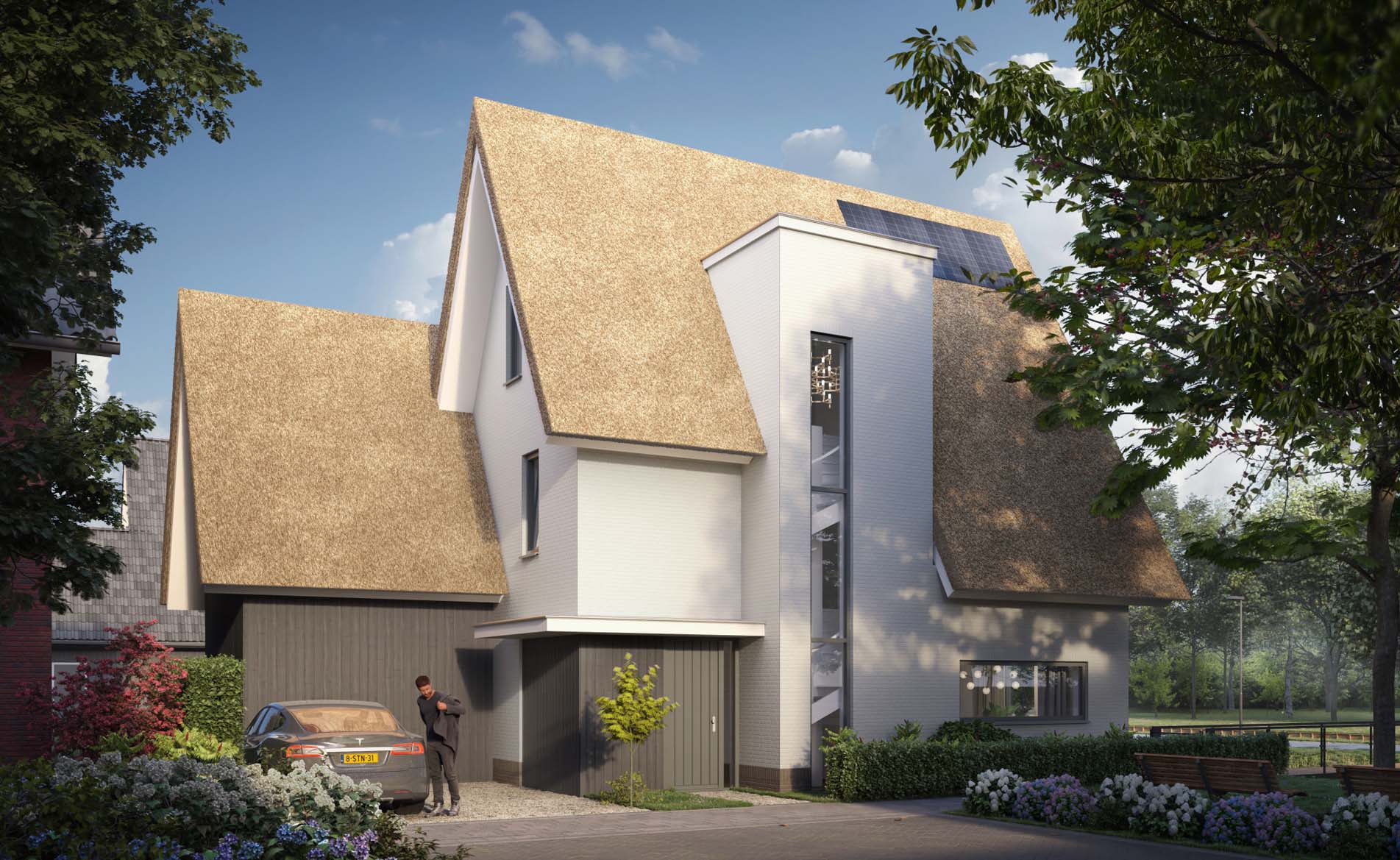 architect woningen woningbouw vrijstaande woning livingstonepark Gouda BBHD architecten