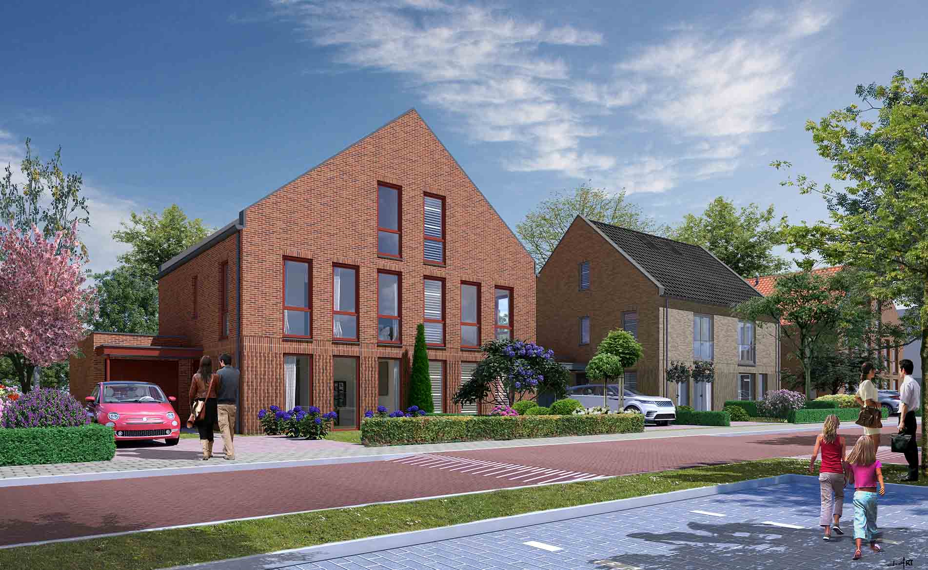 architectuur Landsheer Warmenhuizen woningbouw nieuwbouwwijk woningen BBHD architecten