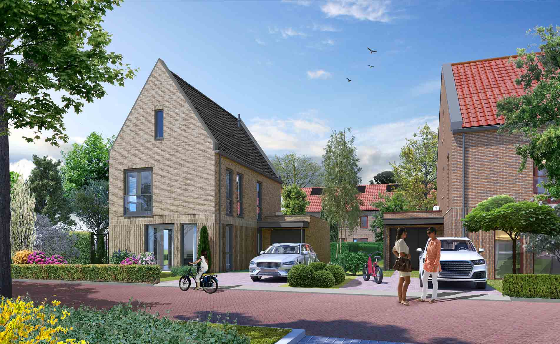 architectuur Landsheer Warmenhuizen woningbouw nieuwbouwwijk woningen BBHD architecten