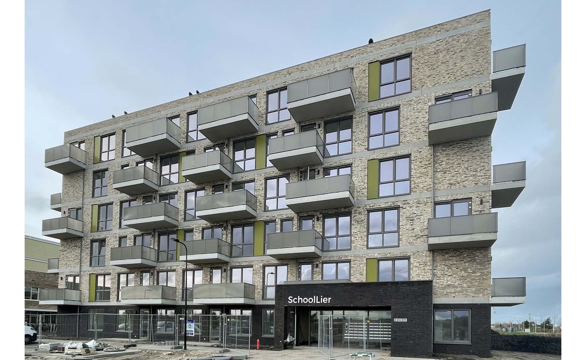 woongebouw appartementen sociale huur SchoolLier Arcade Liermolen De Lier architectuur BBHD architecten