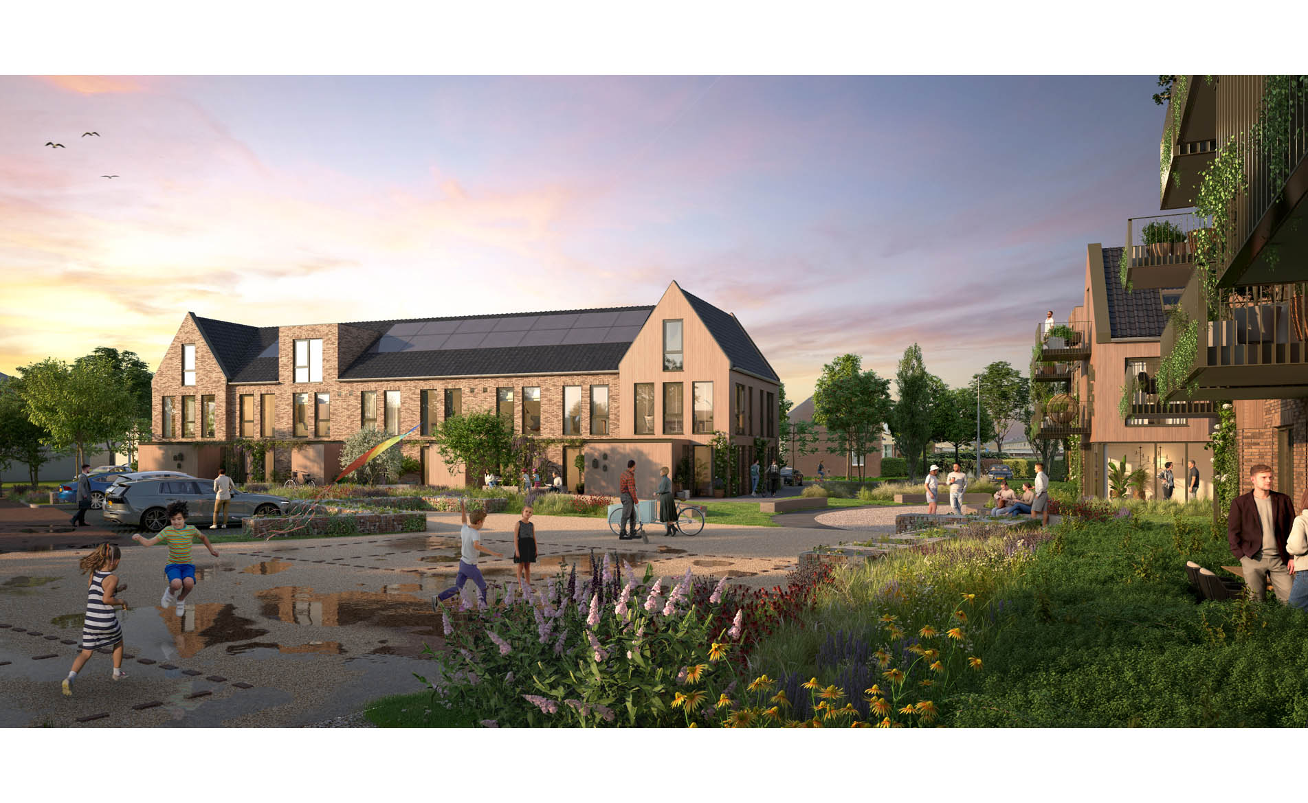 architectuur woningbouw herstructurering dorps appartementen BBHD architecten Venneborg Uitgeest