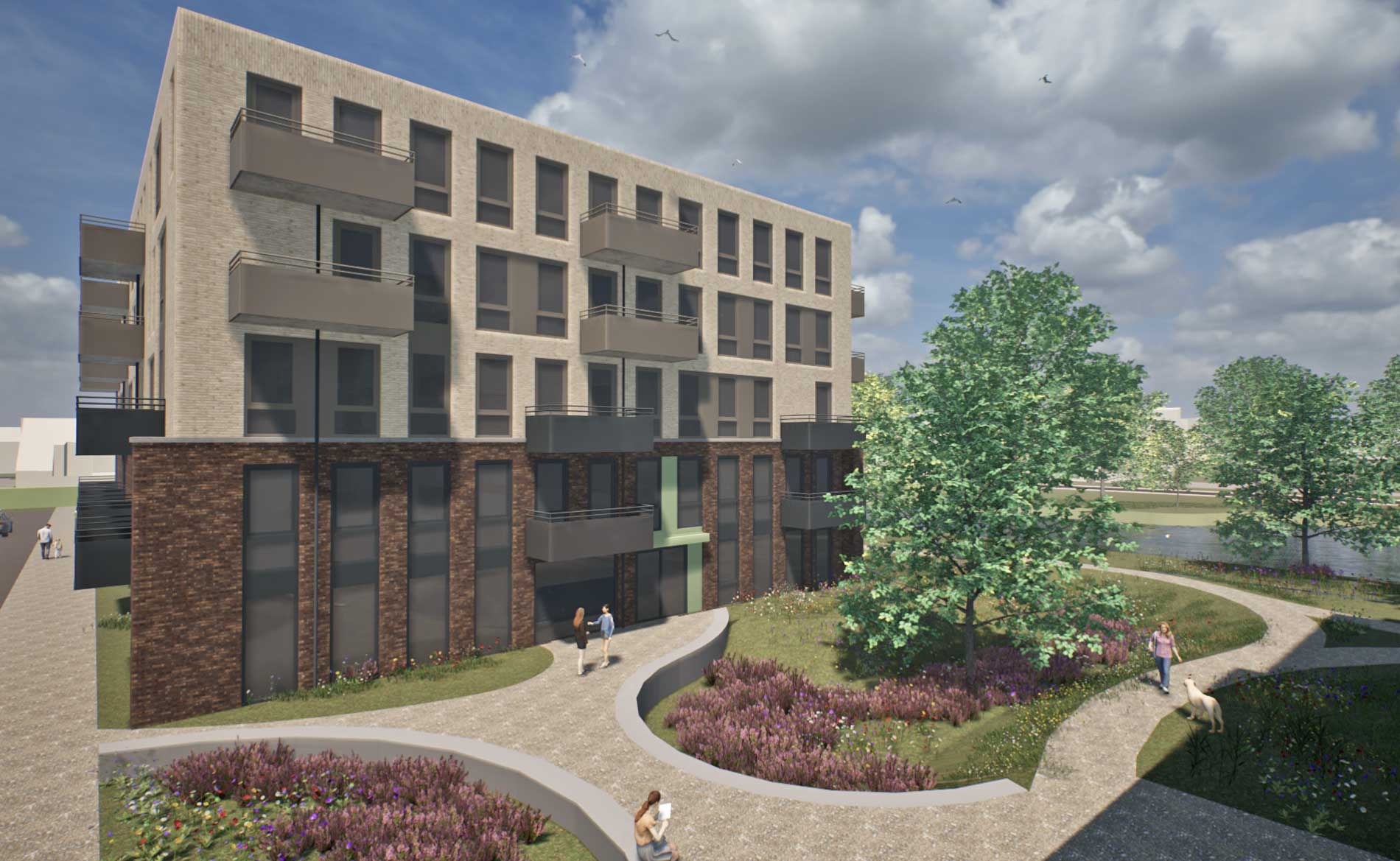 Koekoeksbloem Castricum architect BBHD architecten architectuur appartementen participatie wonen woningbouw