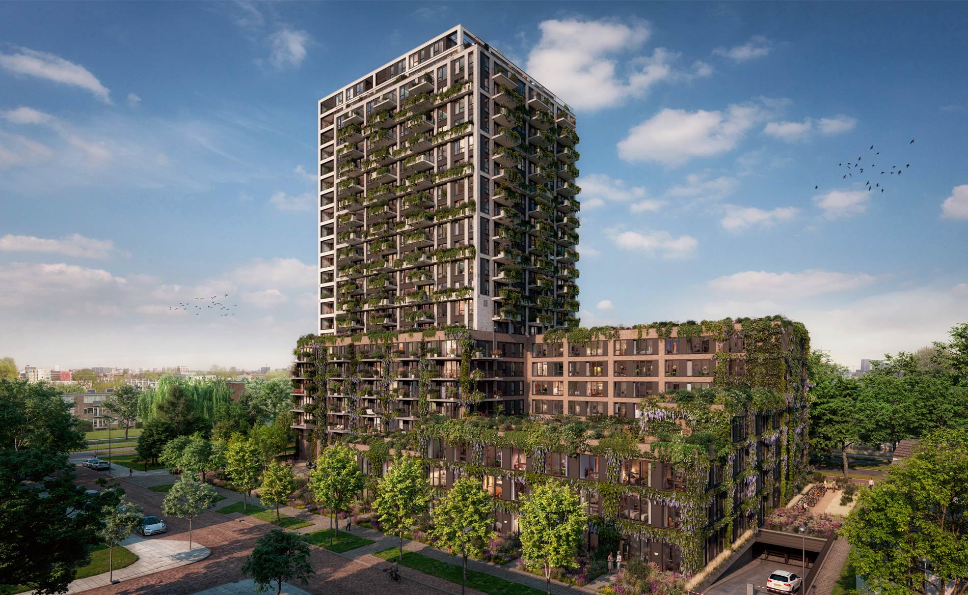 architect woongebouw De Premier Leiden klimaatadaptief