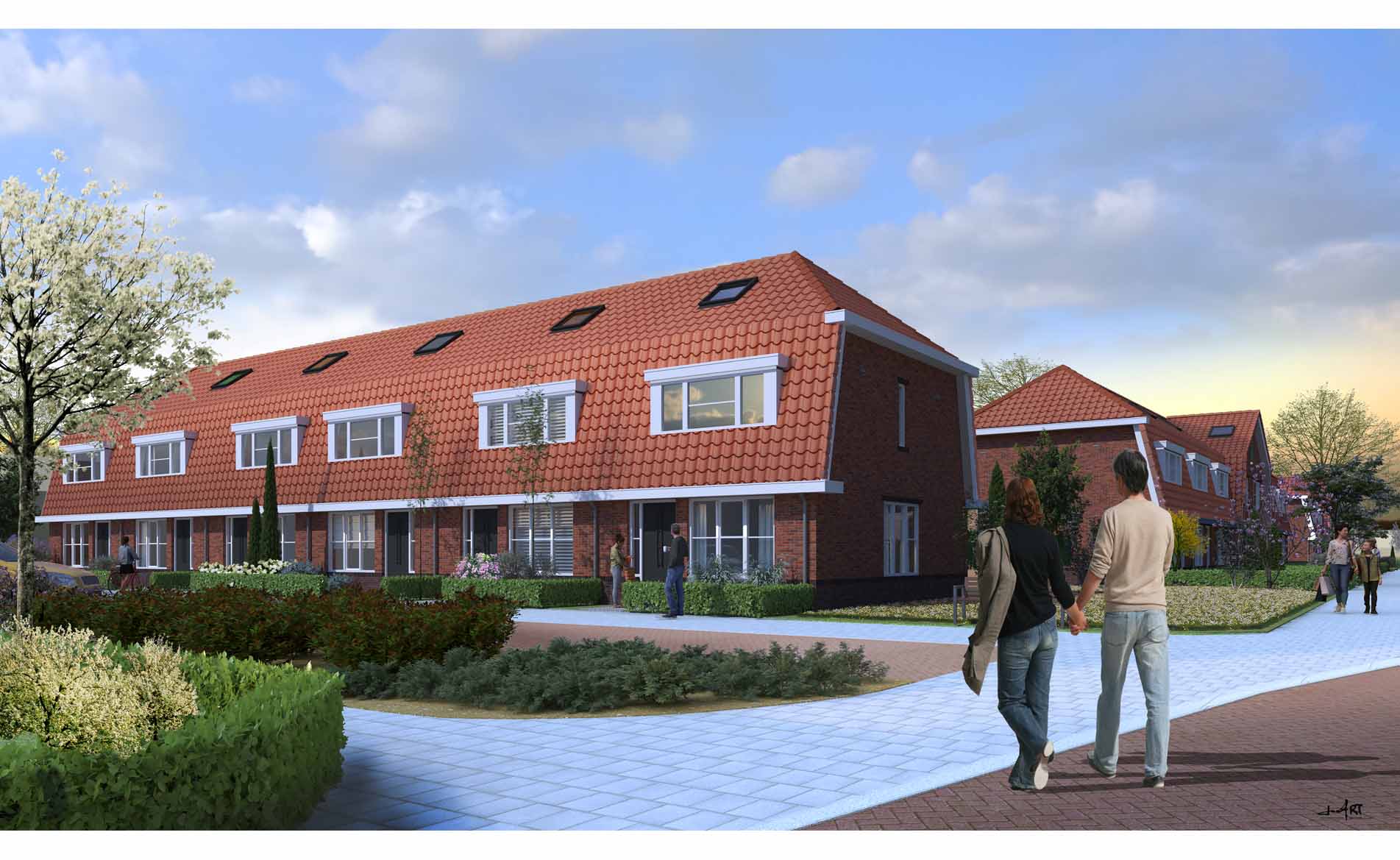 herstructurering rijwoningen architectuur Molenbuurt II Wormer BBHD architecten