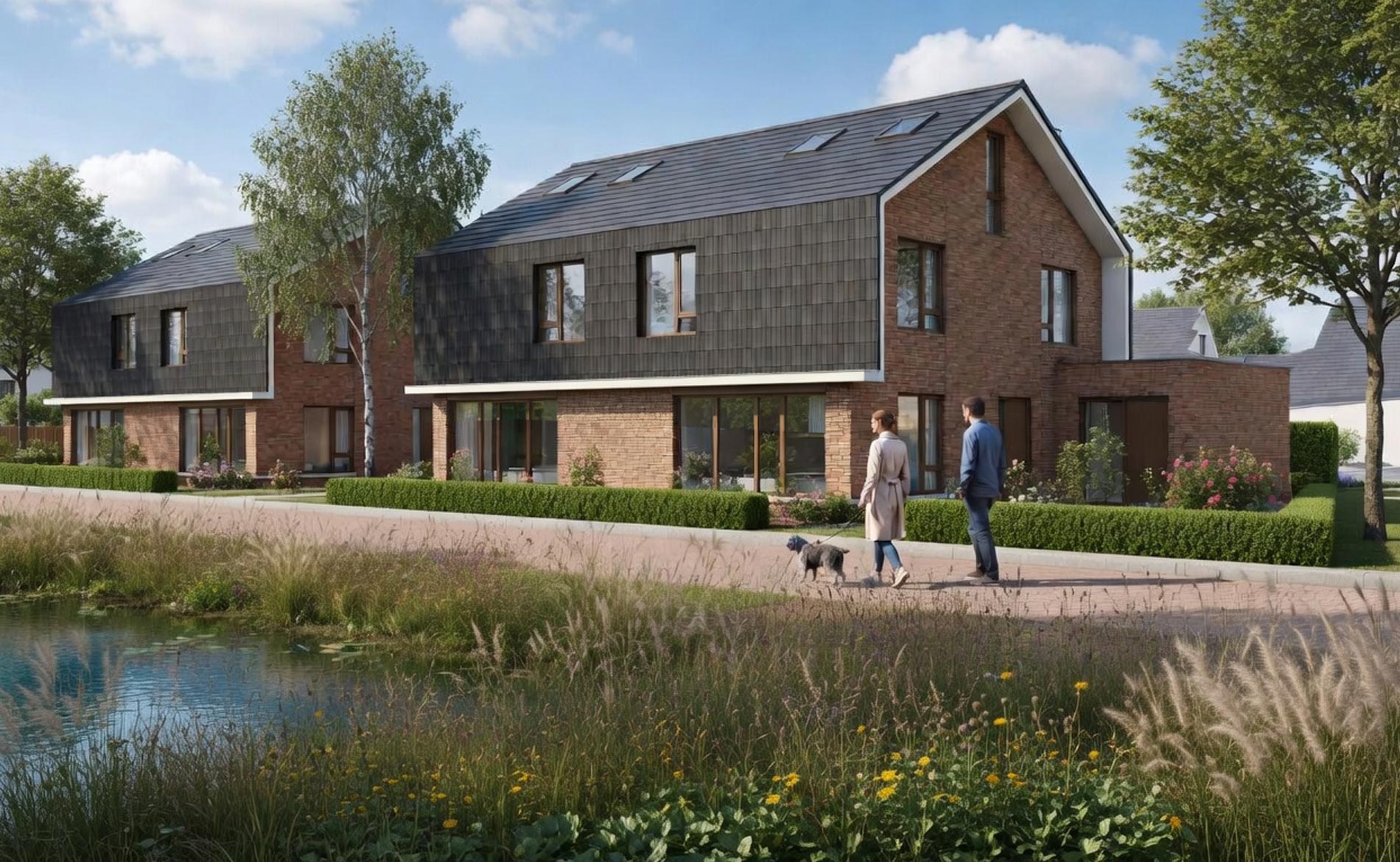 architect architectuur BBHD architecten Tweekapper De Cocksdorp Texel Dorps wonen