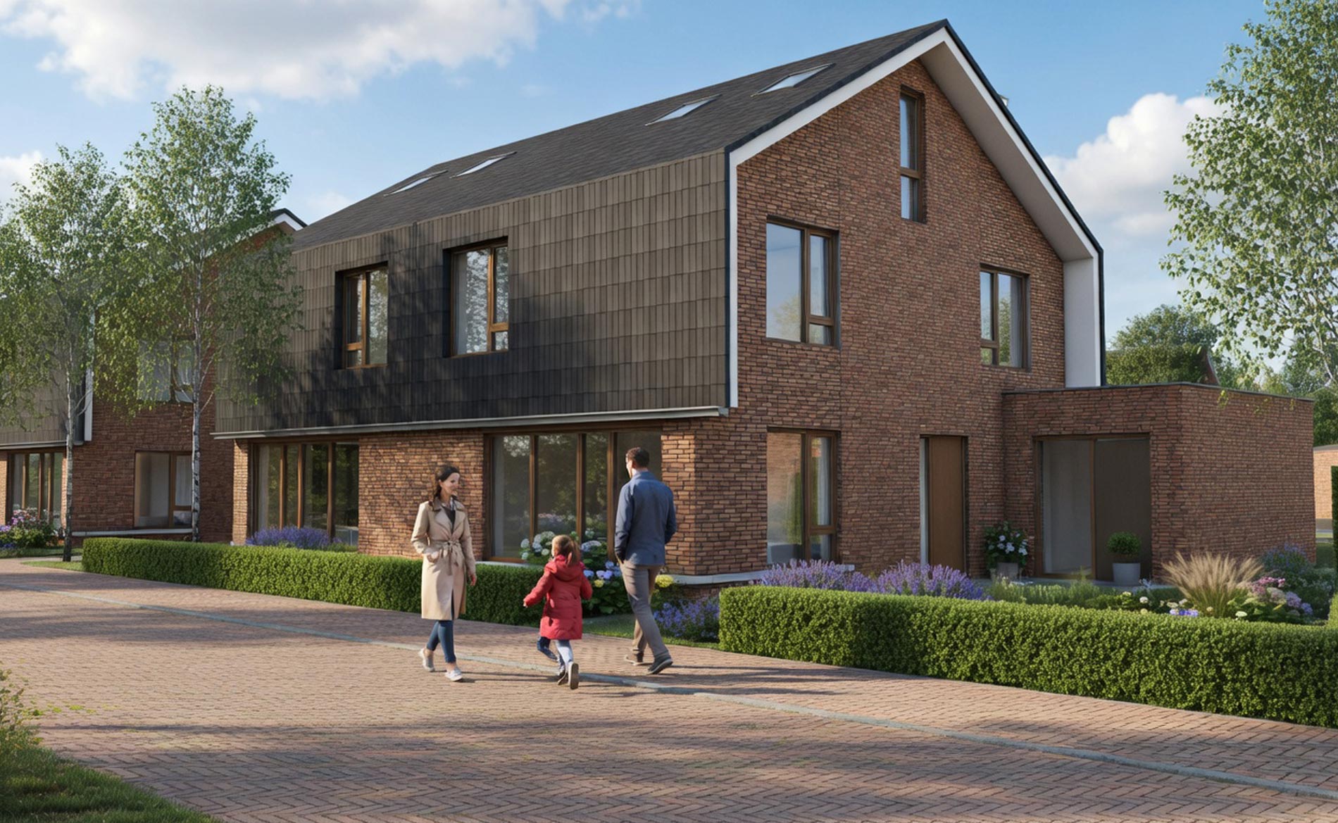 architect architectuur BBHD architecten Tweekapper De Cocksdorp Texel Dorps wonen